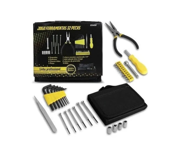 Kit De Ferramentas C/ 32 Peças Titanium